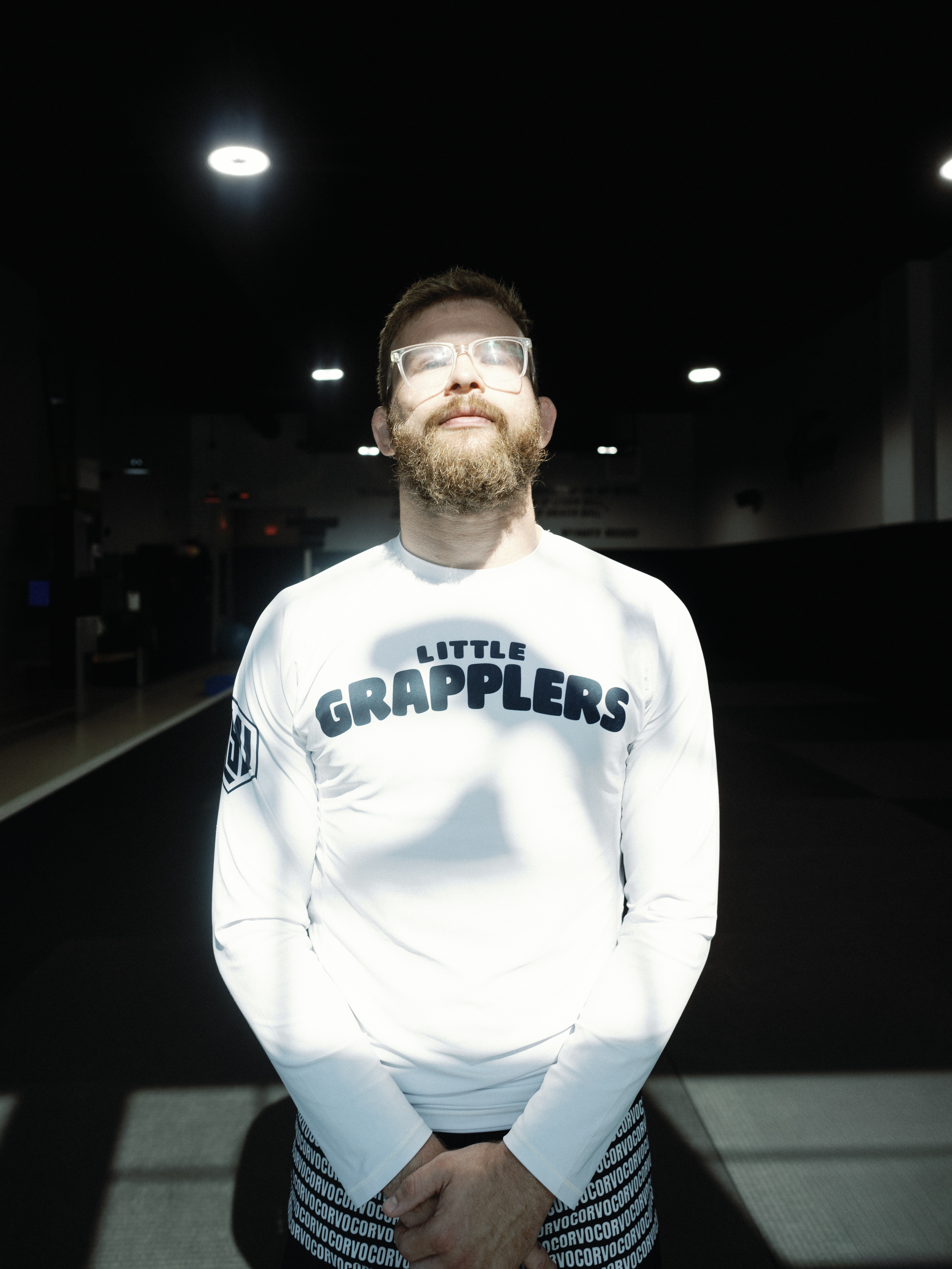 Child focused during BJJ training